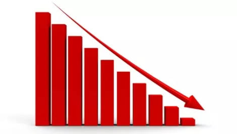 Sales drop