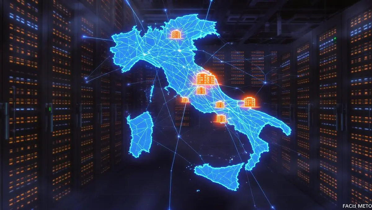 Italy map geo distributed cloud storage data centers network security vault