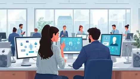 British public sector workers nhs local government ai computers uk office