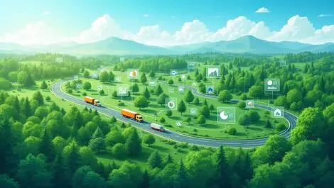 Forest monitoring digital dashboards supply chain trucks environmental compliance