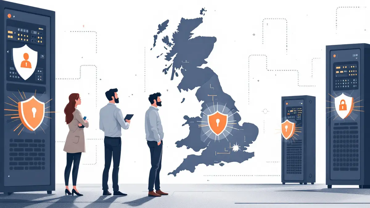 Uk ireland small businesses concerned security servers shields background