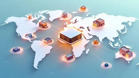 Global sdwan network ireland central data hub industrial sites