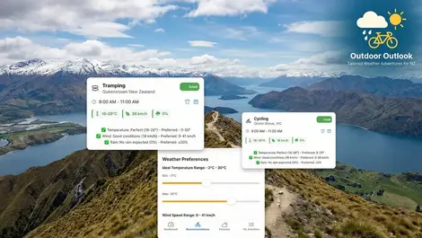 Outdoor Outlook app brings tailored weather adventures to NZ