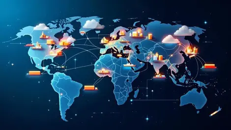 Ai cloud logistics global supply chain south africa network map