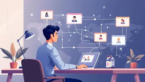 Marketing manager affiliate workflow dashboard with global partners