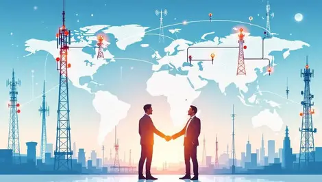 Global wireless network partnership recruiters engineers world map