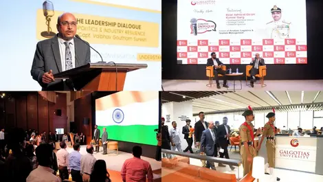 Rear Admiral Garg discusses maritime security at Galgotias